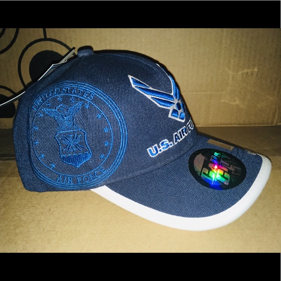 U.S. Air Force USAF Wings Navy Embroidered Cap. - Picture 3 of 4